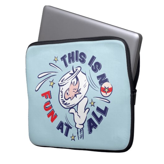 Katze im Hut | Das ist überhaupt kein Spaß Laptopschutzhülle (Vorderseite Links)