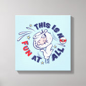 Katze im Hut | Das ist überhaupt kein Spaß Leinwanddruck (Vorderseite)