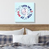 Katze im Hut | Das ist überhaupt kein Spaß Leinwanddruck (Insitu (Schlafzimmer))