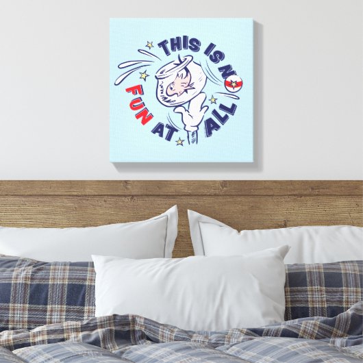 Katze im Hut | Das ist überhaupt kein Spaß Leinwanddruck (Insitu (Schlafzimmer))