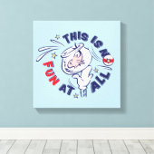 Katze im Hut | Das ist überhaupt kein Spaß Leinwanddruck (Insitu (Holzboden))