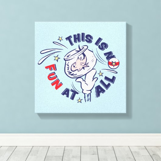 Katze im Hut | Das ist überhaupt kein Spaß Leinwanddruck (Insitu (Holzboden))