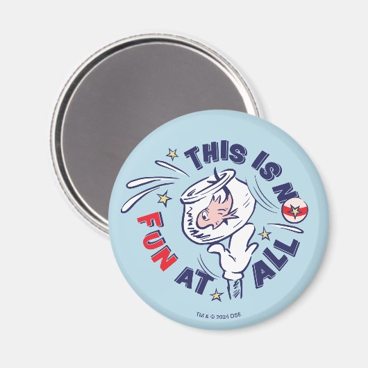 Katze im Hut | Das ist überhaupt kein Spaß Magnet (Vorderseite/Rückseite)