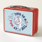 Katze im Hut | Das ist überhaupt kein Spaß Metall Brotdose (Rückseite)