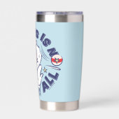 Katze im Hut | Das ist überhaupt kein Spaß Thermobecher (Rückseite)