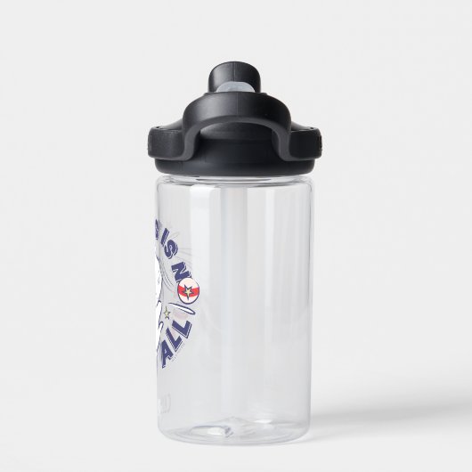 Katze im Hut | Das ist überhaupt kein Spaß Trinkflasche (Rückseite)