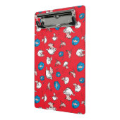 Katze im Hut | Das rote Muster der Fische Mini Klemmbrett (Gewinkelt2)