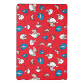 Katze im Hut | Das rote Muster der Fische Mini Klemmbrett (Rückseite)