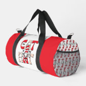 Katze im Hut | Die Alberne Katze im Hut Duffle Bag (Rechte Ecke)