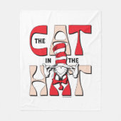 Katze im Hut | Die Alberne Katze im Hut Fleecedecke (Vorderseite)