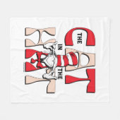 Katze im Hut | Die Alberne Katze im Hut Fleecedecke (Vorderseite (Horizontal))