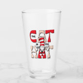 Katze im Hut | Die Alberne Katze im Hut Glas (Vorderseite)