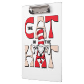 Katze im Hut | Die Alberne Katze im Hut Klemmbrett (Links)