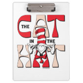 Katze im Hut | Die Alberne Katze im Hut Klemmbrett (Vorderseite)