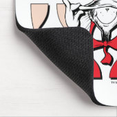 Katze im Hut | Die Alberne Katze im Hut Mousepad (Ecke)