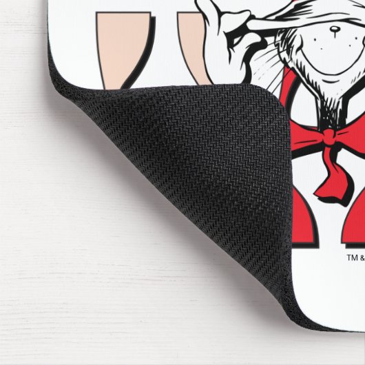 Katze im Hut | Die Alberne Katze im Hut Mousepad (Ecke)