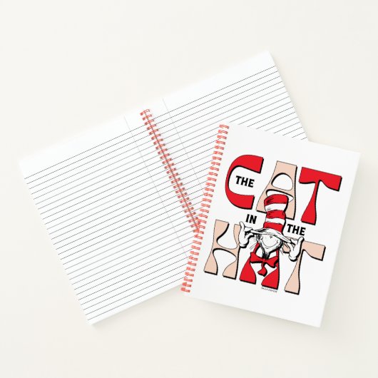 Katze im Hut | Die Alberne Katze im Hut Notizblock (Innenseite)