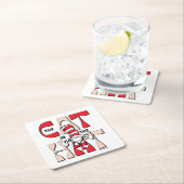 Katze im Hut | Die Alberne Katze im Hut Rechteckiger Pappuntersetzer (Vor Ort)