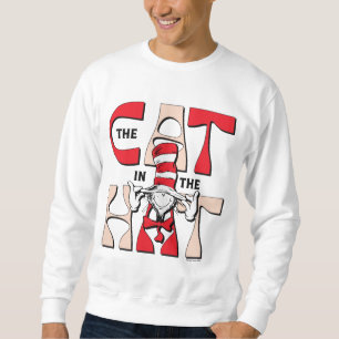 Katze im Hut   Die Alberne Katze im Hut Sweatshirt