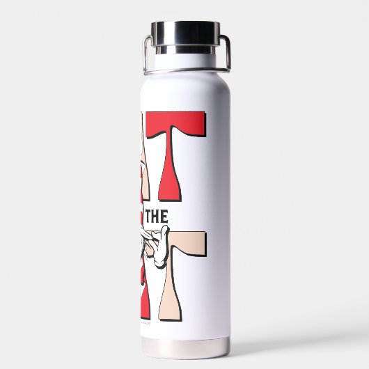 Katze im Hut | Die Alberne Katze im Hut Trinkflasche (Rückseite)