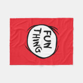 Katze im Hut | Die eine Sache zwei - Spaß Fleecedecke (Vorderseite (Horizontal))