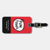 Katze im Hut | Die eine Sache zwei - Spaß Gepäckanhänger (Vorderseite horizontal)