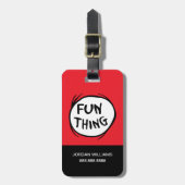 Katze im Hut | Die eine Sache zwei - Spaß Gepäckanhänger (Vorderseite vertikal)