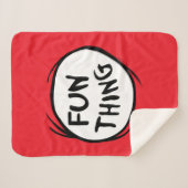 Katze im Hut | Die eine Sache zwei - Spaß Sherpadecke (Vorderseite (Horizontal))