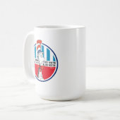 Katze im Hut | Eine Stimme, zwei Stimmen Kaffeetasse (Vorderseite Links)