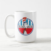 Katze im Hut | Eine Stimme, zwei Stimmen Kaffeetasse (Links)