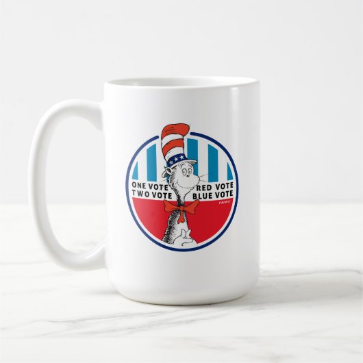 Katze im Hut | Eine Stimme, zwei Stimmen Kaffeetasse (Links)