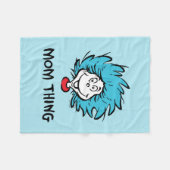 Katze im Hut | Eins - Zwei - Mama Fleecedecke (Vorderseite (Horizontal))