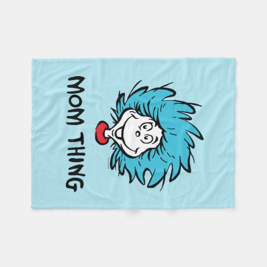 Katze im Hut | Eins - Zwei - Mama Fleecedecke (Vorderseite (Horizontal))