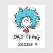 Katze im Hut | Eins - Zwei - Vater Aufkleber (Blatt)