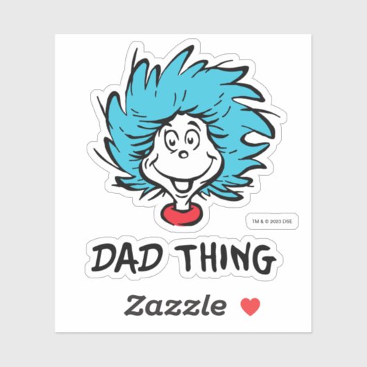 Katze im Hut | Eins - Zwei - Vater Aufkleber (Blatt)