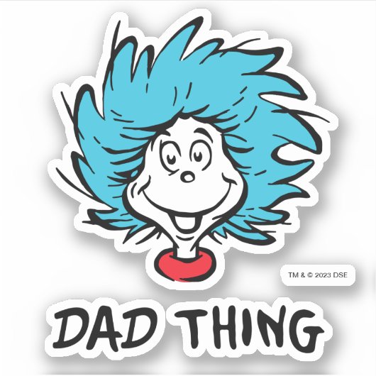 Katze im Hut | Eins - Zwei - Vater Aufkleber (Vorderseite)