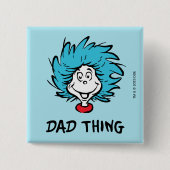 Katze im Hut | Eins - Zwei - Vater Button (Vorderseite)