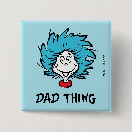 Katze im Hut | Eins - Zwei - Vater Button (Vorderseite)