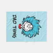 Katze im Hut | Eins - Zwei - Vater Fleecedecke (Vorderseite (Horizontal))