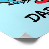 Katze im Hut | Eins - Zwei - Vater Poster (Ecke)