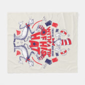 Katze im Hut| Er war mit einem Huttipp verschwunde Fleecedecke (Vorderseite (Horizontal))