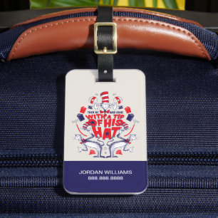 Katze im Hut  Er war mit einem Huttipp verschwunde Gepäckanhänger