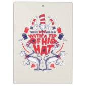 Katze im Hut| Er war mit einem Huttipp verschwunde Klemmbrett (Rückseite)