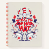 Katze im Hut| Er war mit einem Huttipp verschwunde Notizblock (Vorderseite)