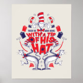 Katze im Hut| Er war mit einem Huttipp verschwunde Poster (Vorne)