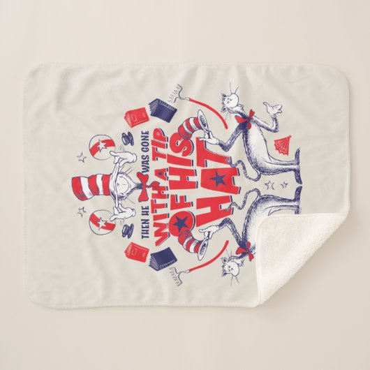 Katze im Hut| Er war mit einem Huttipp verschwunde Sherpadecke (Vorderseite (Horizontal))