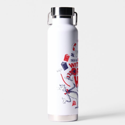 Katze im Hut| Er war mit einem Huttipp verschwunde Trinkflasche (Vorne)