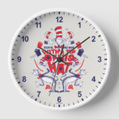 Katze im Hut| Er war mit einem Huttipp verschwunde Uhr (Vorderseite)