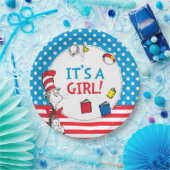 Katze im Hut | Es ist eine Mädchen-Babydusche Pappteller (Party)