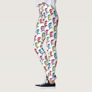 Katze im Hut Farbige Hut Muster Leggings